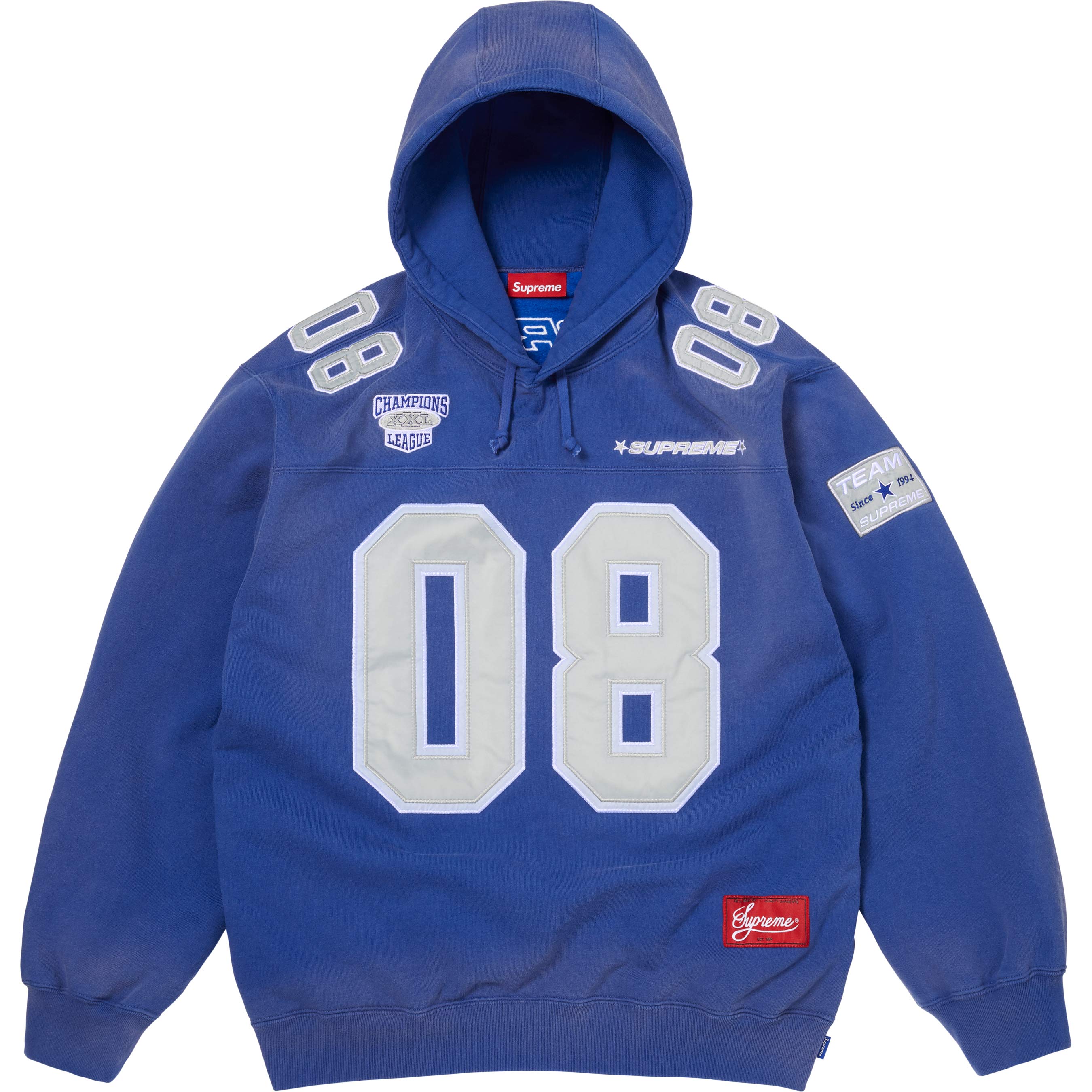 Football Jersey Hooded Sweatshirt view 6